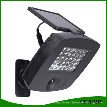 Lampe solaire extérieure de garage de la lumière 30LED de secours avec le capteur de mouvement